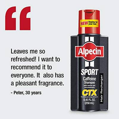 ALPECIN CAFFEINE SHAMPOO CTX SPORT - ENERGY FORMULA FOR ATHLETES