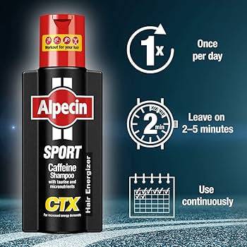 ALPECIN CAFFEINE SHAMPOO CTX SPORT - ENERGY FORMULA FOR ATHLETES